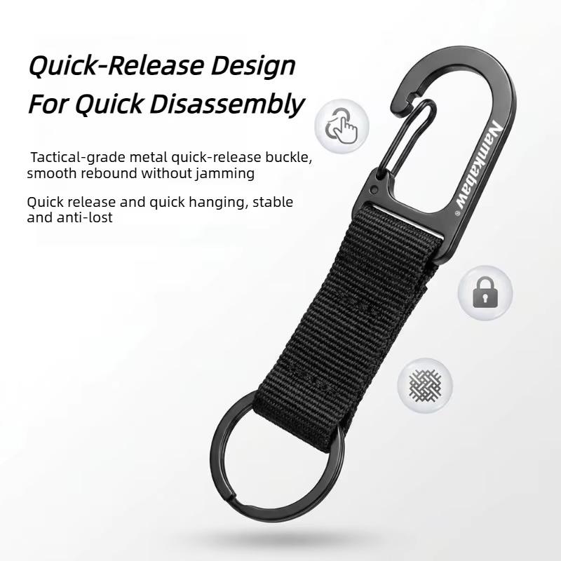Edc Carry Clip - Mosquetón de resorte compacto con hebilla