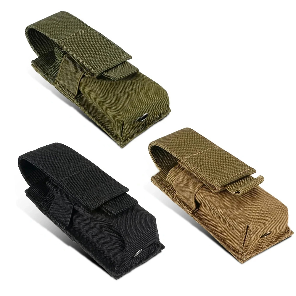 Edc Carry Knife - Riñonera MOLLE Modular: linterna/magnete de 9mm/soporte