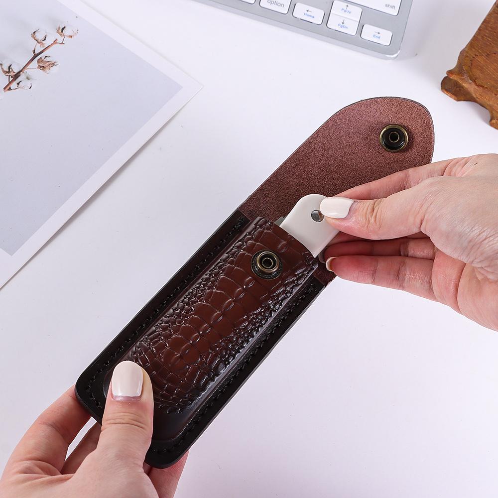 Funda de cuero de vaca para cu - Edc Everyday Carry Knives reseña y precio