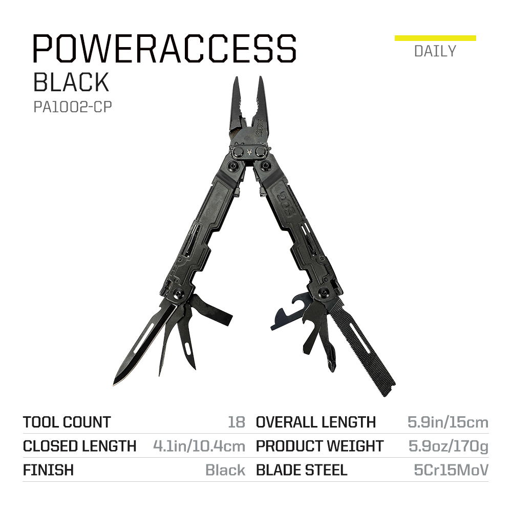 SOG PowerAccess, herramienta m - Edc Carry Clip reseña y precio