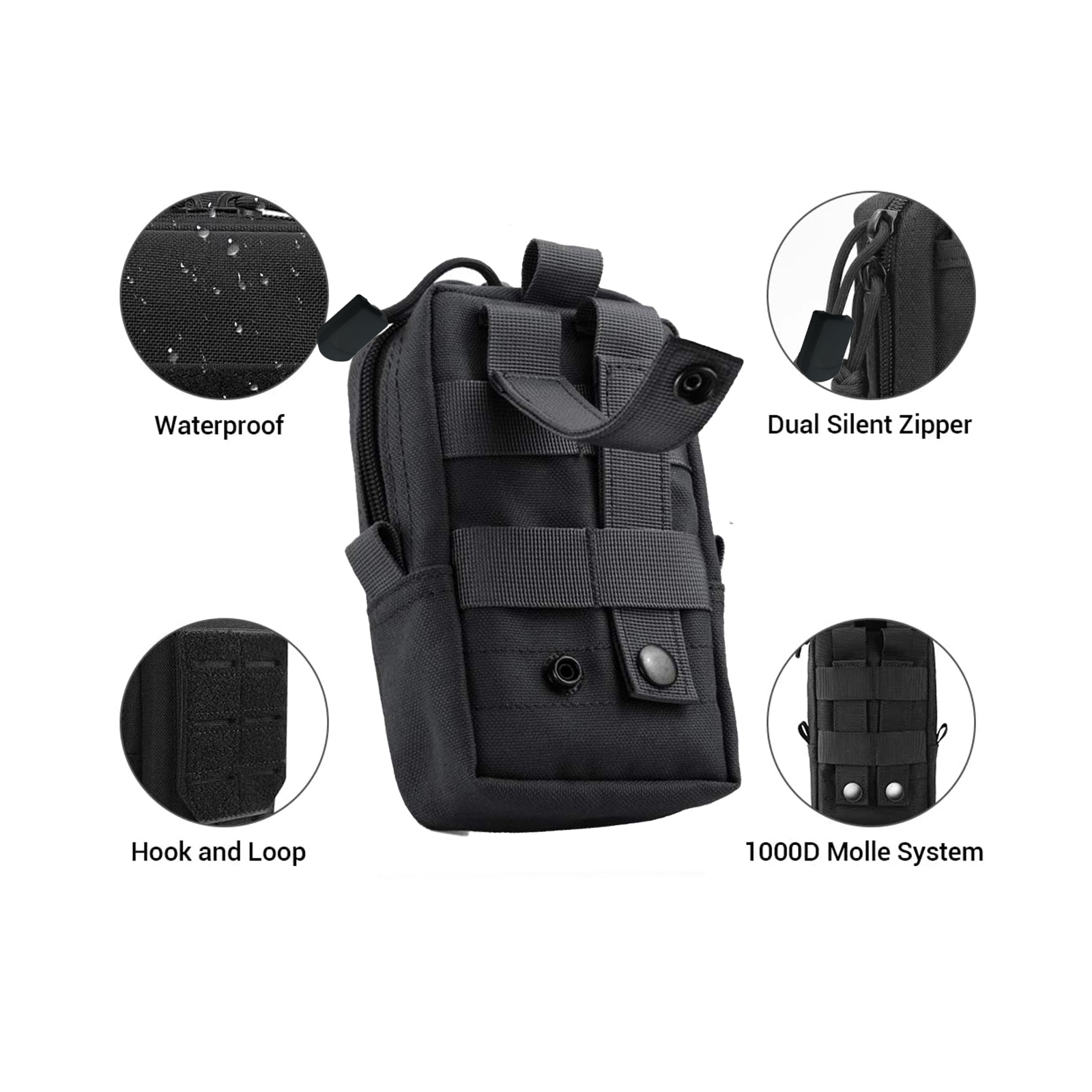 Bolsa táctica Molle, riñonera  - Edc Carry Fanny Pack reseña y precio