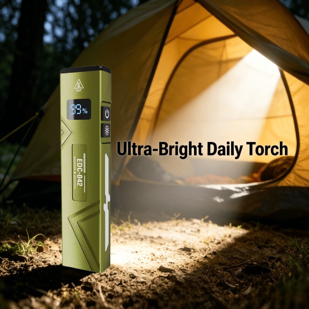 Linterna EDC recargable con lu - Edc Carry Clip reseña y precio