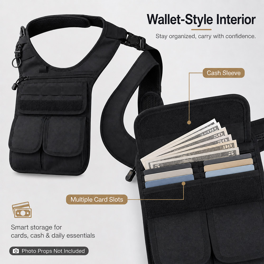 Bolsa Táctica Oculta para Herr - Edc Concealed Carry Sling Bag reseña y precio
