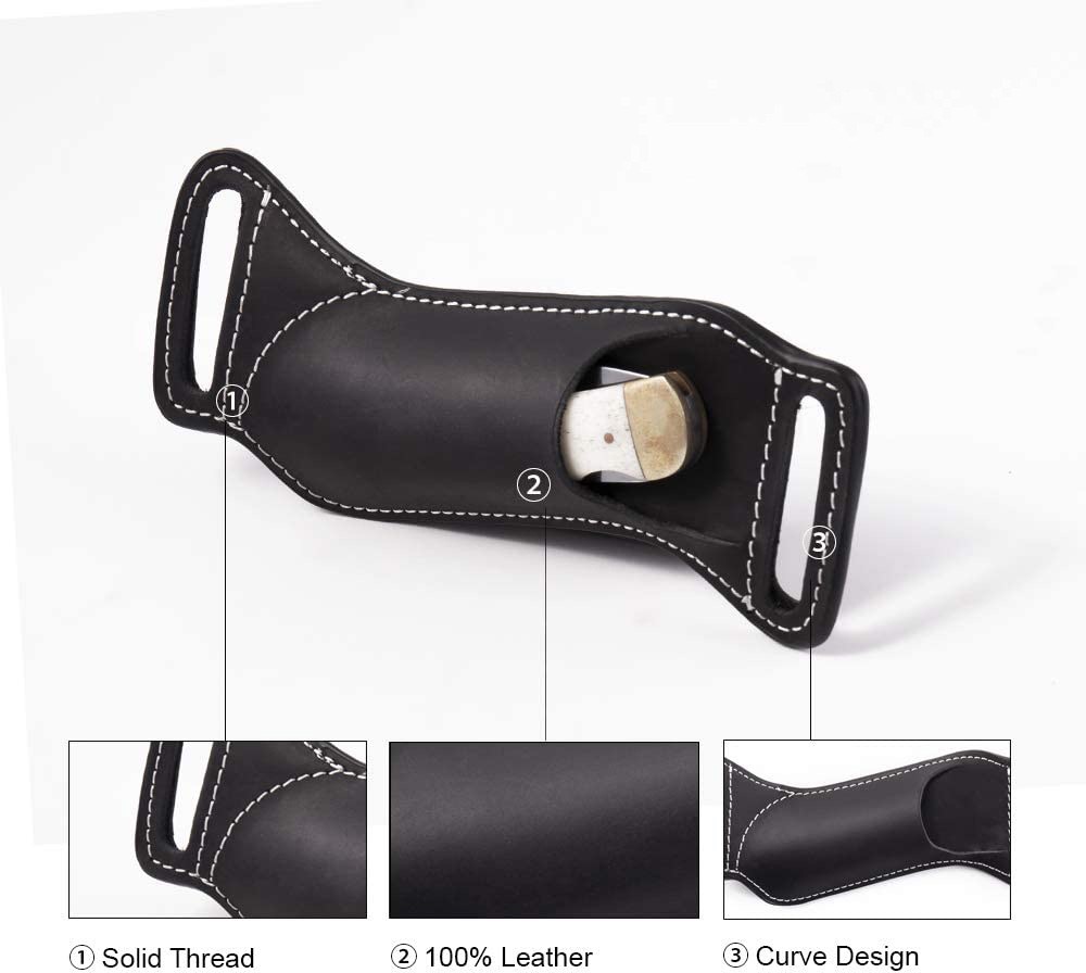 Funda/Bolsa de Cuero Genuino p - Edc Carry Knife reseña y precio