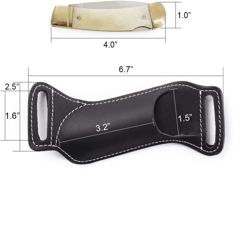 Funda/Bolsa de Cuero Genuino p - Edc Carry Knife reseña y precio