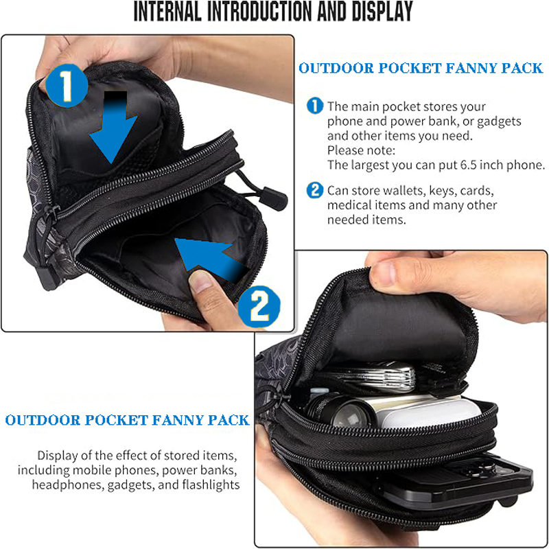 Bolsa táctica Molle Universal  - Edc Carry Fanny Pack reseña y precio